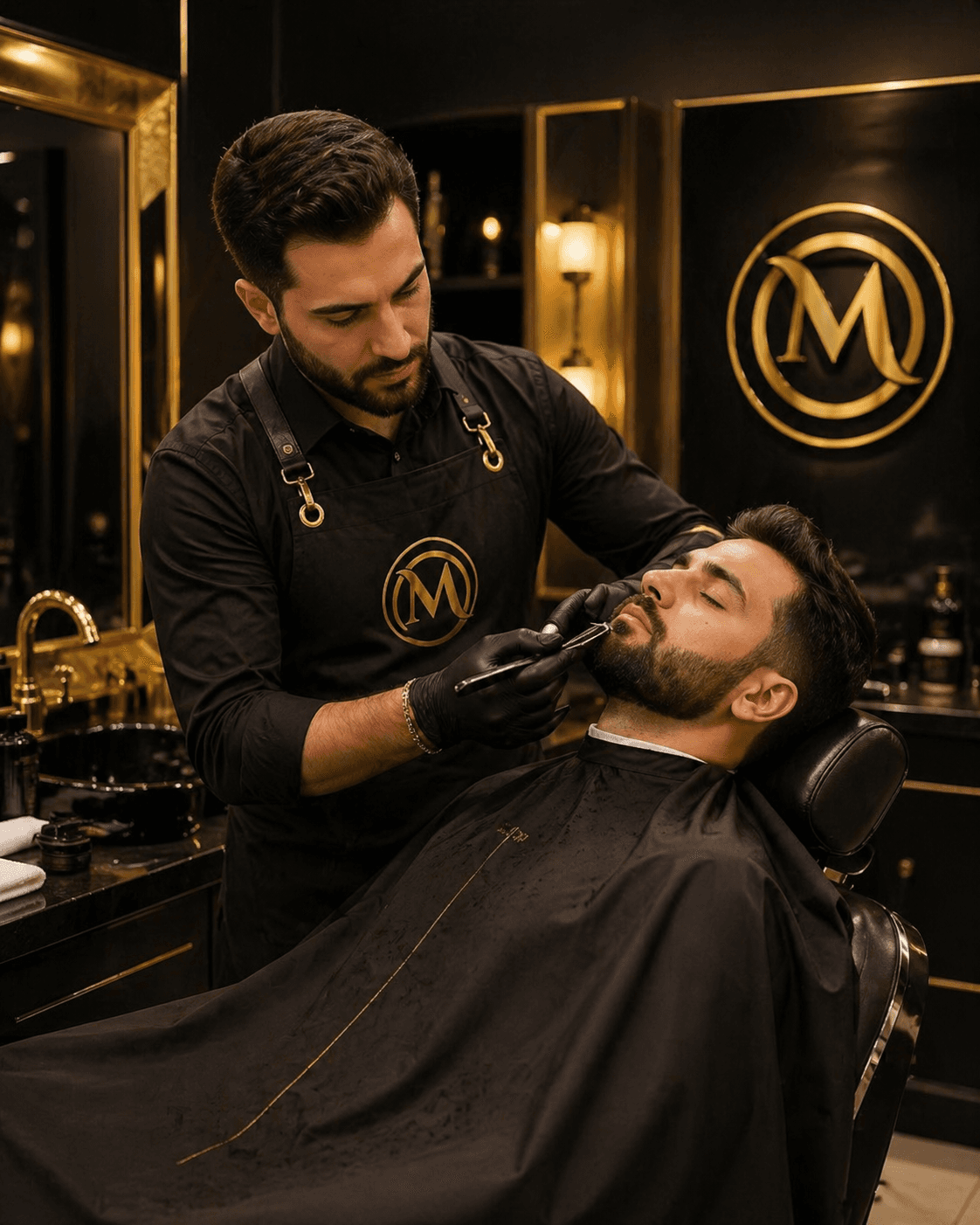 Luxury barber chair at Manna Hair & Beauty